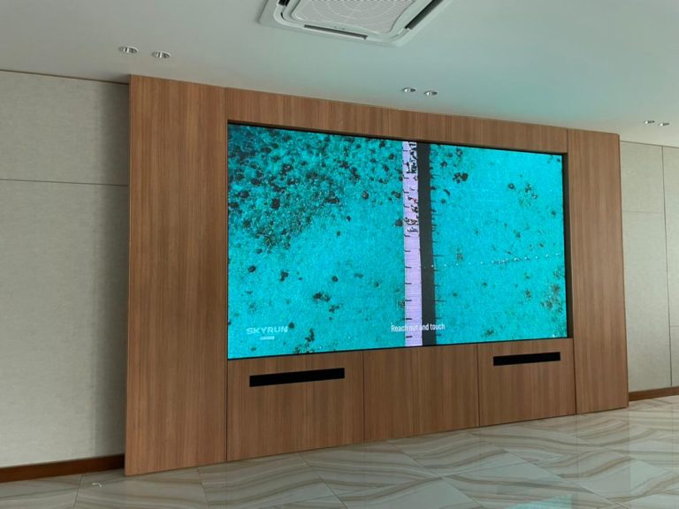 LED Screen at Beverly's Equine Residence Sales Gallery