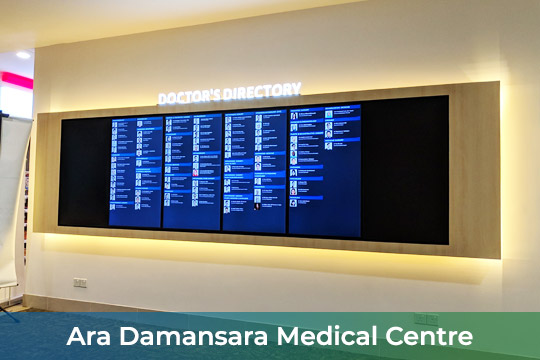 Digital Directory at Ara Damansara Medical Centre