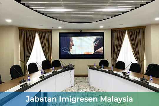 Video Wall at Jabatan Imigresen Malaysia