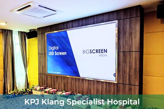 Indoor LED Screen at KPJ Klang Specialist Hospital