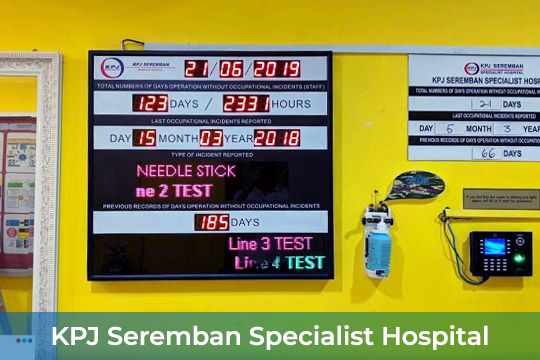 Indoor LED at KPJ Seremban Specialist Hospital