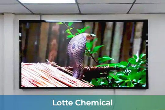 Indoor LED Screen at Lotte Chemical