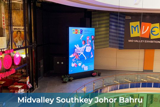 Indoor LED Screen at Midvalley Southkey Johor Bahru