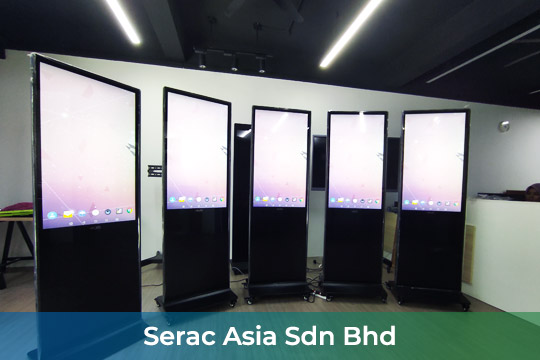 Interactive Touch-screen Kiosk at Serac Asia Sdn Bhd