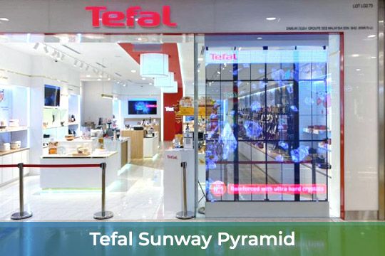 Transparent Indoor LED Screen at Tefal Sunway Pyramid