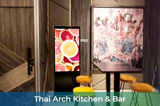 Interactive Touch-screen Kiosk at Thai Arch Kitchen & Bar