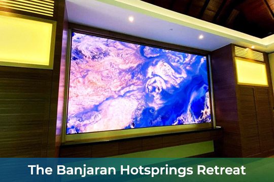Indoor LED Screen & Touch Kiosk at The Banjaran Hotsprings Retreat