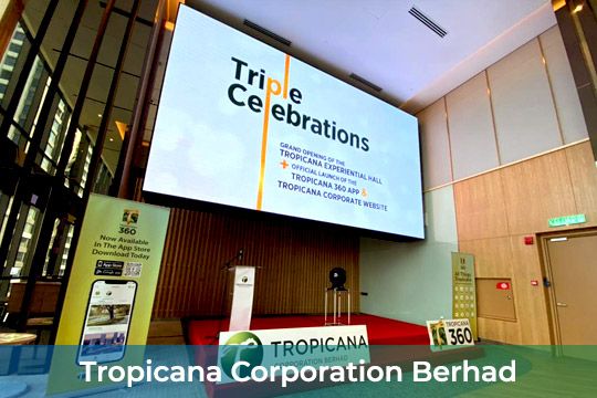 Indoor LED Screen at Tropicana Corporation Berhad