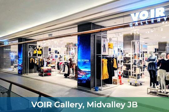 Indoor LED Screen at VOIR Gallery Midvalley JB