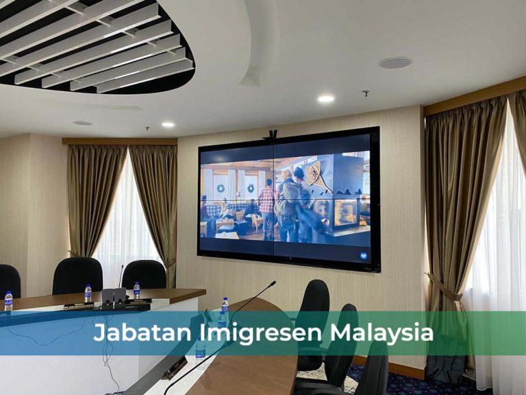 Videowall at Jabatan Imigresen Malaysia, Putrajaya.