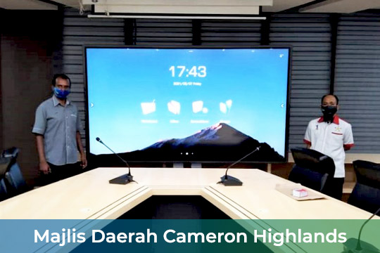 Smart Interactive Panel/ Smartboard at Majlis Daerah Cameron Highlands