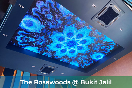 Indoor LED Screen at The Rosewoods Bukit Jalil
