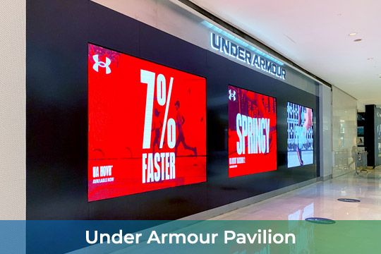 Indoor LED Screen at Under Armour Pavilion