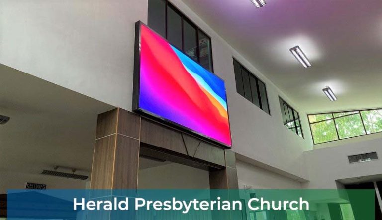LED Display in Church - Herald Presbyterian Church