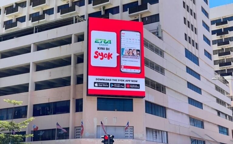 Digital Billboard at Kota Kinabalu, Sabah, with P10 Outdoor LED Display