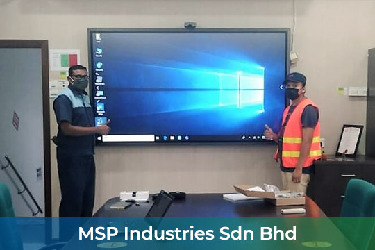 Smart Interactive Panel/ Smartboard at MSP Industries Sdn Bhd