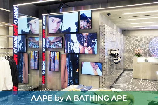 Indoor LED Screen & Signage at AAPE By Bathing Ape