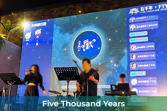 Indoor LED Screen at Five Thousand Years