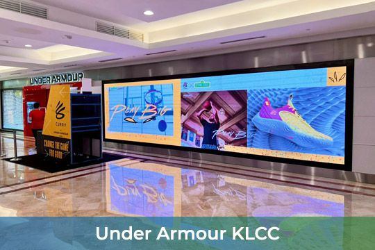 Indoor LED Screen at Under Armour KLCC