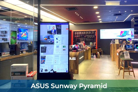 Interactive Touch-screen Kiosk at ASUS Sunway Pyramid Mall