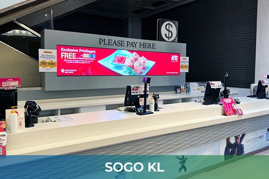 Indoor LED Screen at SOGO Kuala Lumpur