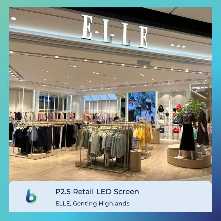 Retail LED Display at ELLE store