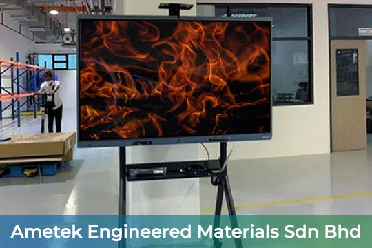 Smart Interactive Panel/ Smartboard at Ametek Engineered Materials Sdn Bhd