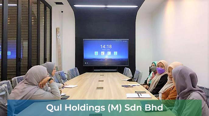 Interactive Flat Panel at Qul Holdings