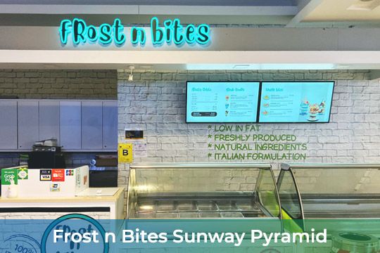 Smart Digital Signage/ Menu Board at Frost n Bites Sunway Pyramid