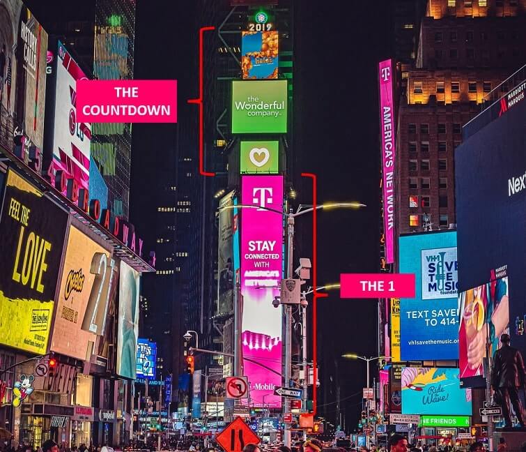 The One and The Countdown Billboards