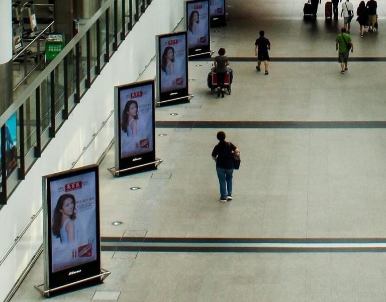 Digital Standees at Airport