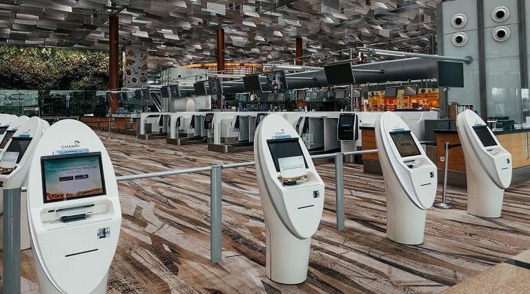 Interactive Kiosks at Airport
