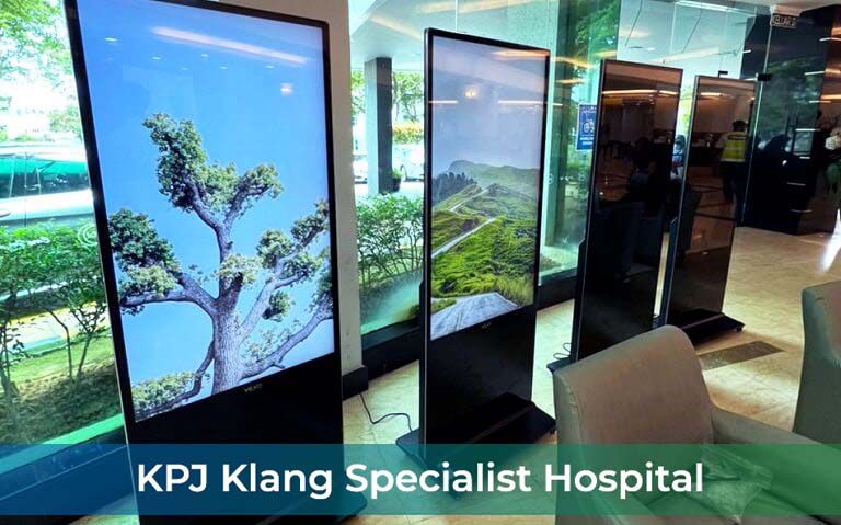 Digital Standees at KPJ Klang Specialist Hospital