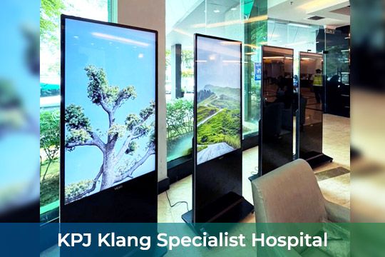 Digital Kiosk/ Standee at KPJ Klang Specialist Hospital