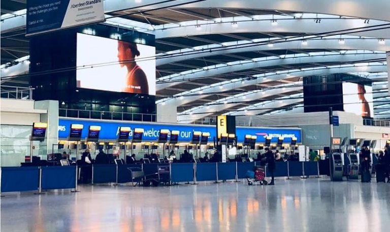 LED Screen at airport