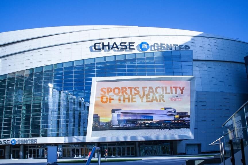 San Francisco first-ever Outdoor Digital Billboard at Chase Center