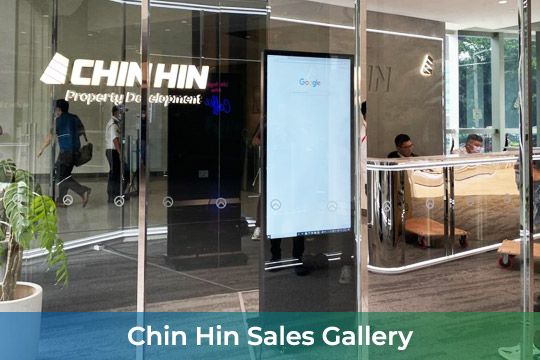 Interactive Touch-screen Kiosk/ Standee at Chin Hin Sales Gallery