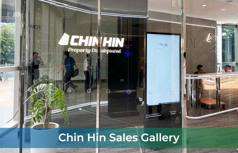 Touch-screen Digital Kiosk at Chin Hin Sales Gallery