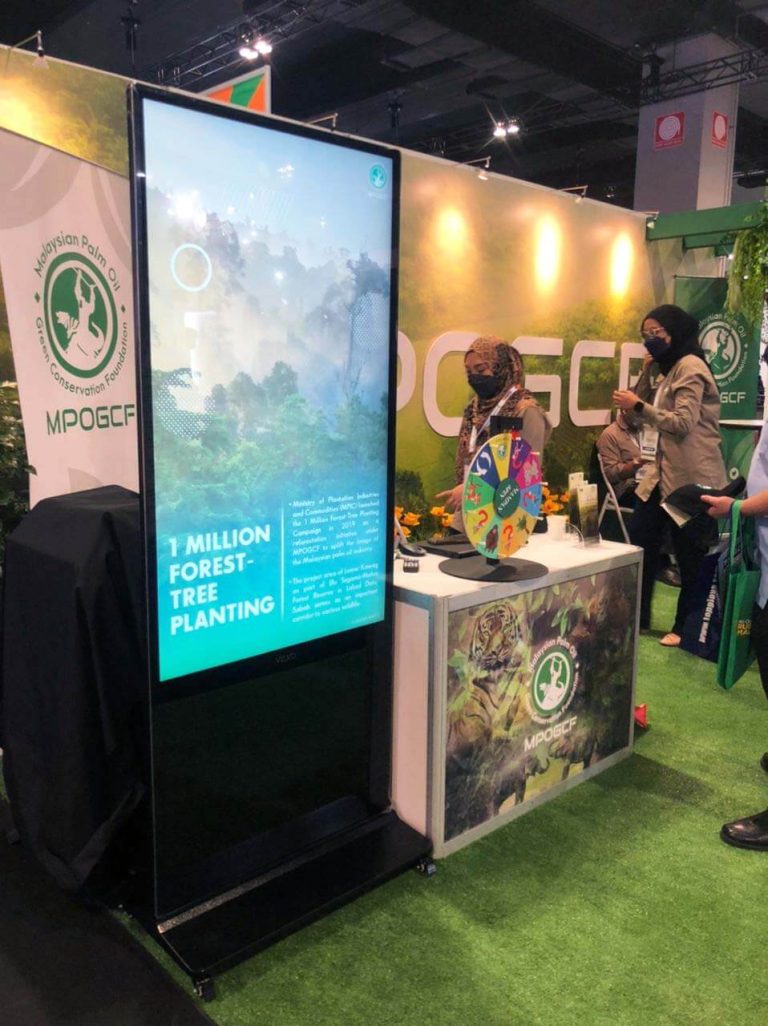 MPOGCF's Digital Standee at Malaysia International Agricommodity Expo & Summit