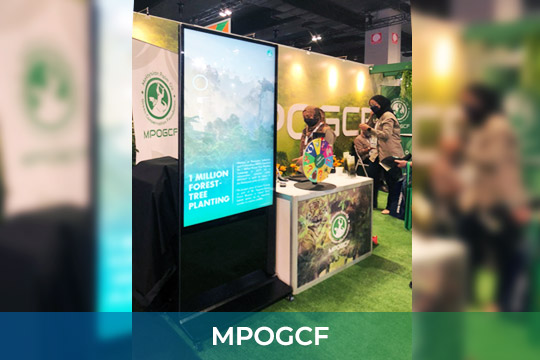 Digital Kiosk/ Standee at Malaysia Palm Oil Green Conservation Foundation MPOGCF
