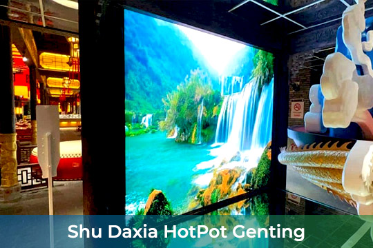 Indoor LED Screen Service For Shu Daxia HotPot at Genting