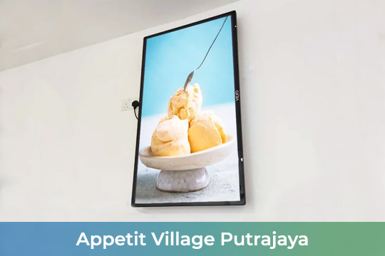 Wall Smart Digital Signage at Appetit Village Putrajaya