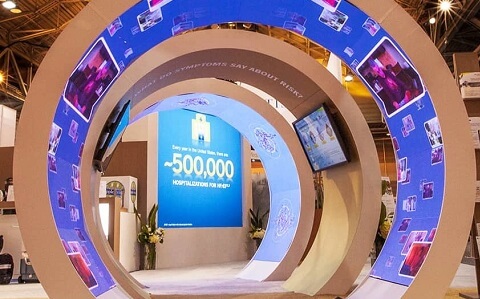 Flexible LED at Exhibition