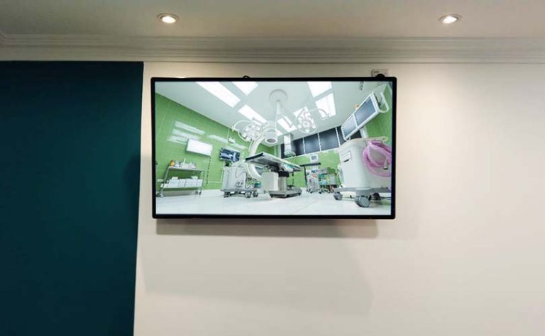Digital Signage at a clinic