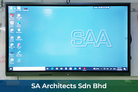 Smart Interactive Panel/ Smartboard at SA Architects Sdn Bhd