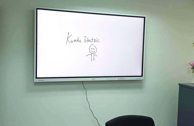 Samsung Flip Pro 75". Interactive Smartboard at Kuroda Electric.
