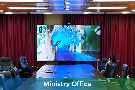 Indoor LED Screen at Ministry Office