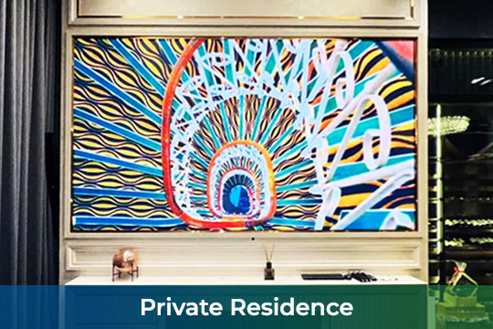 Samsung The Wall IW012J at Private Residence