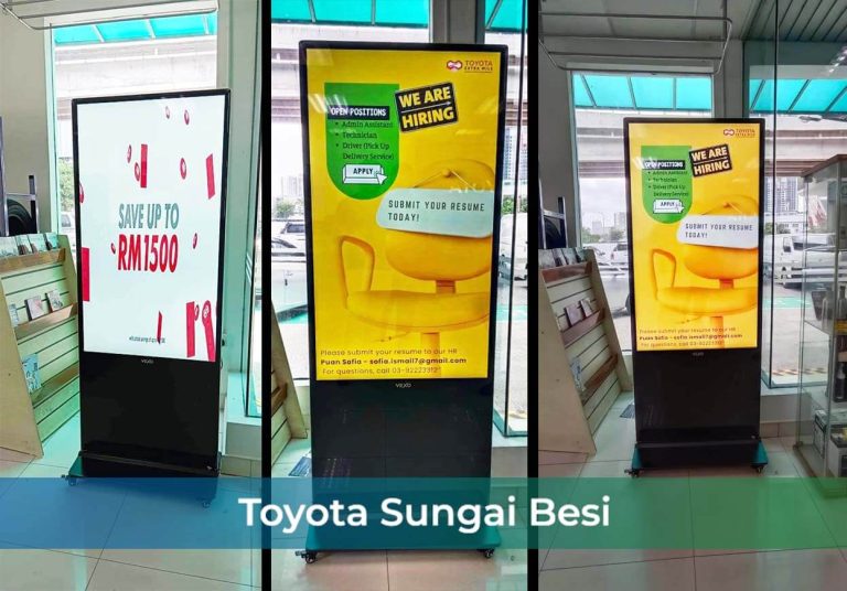 Digital Standee at Toyota Sungai Besi (MTR Automobile)