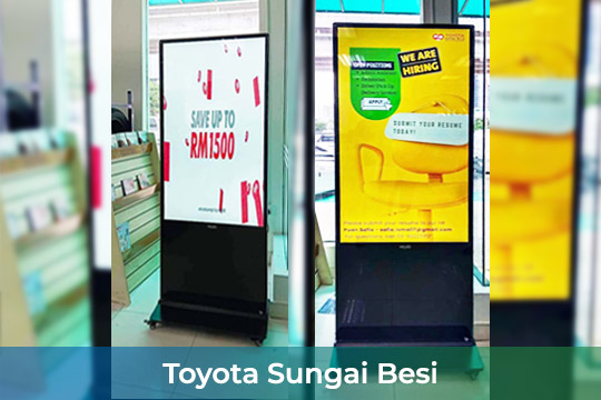 Digital Kiosk/ Standee at Toyota Sungai Besi